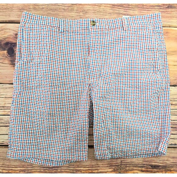 Vineyard Vines Checkered Lightweight Seersucker Classic Fit Breaker Shorts 38 - Picture 1 of 7